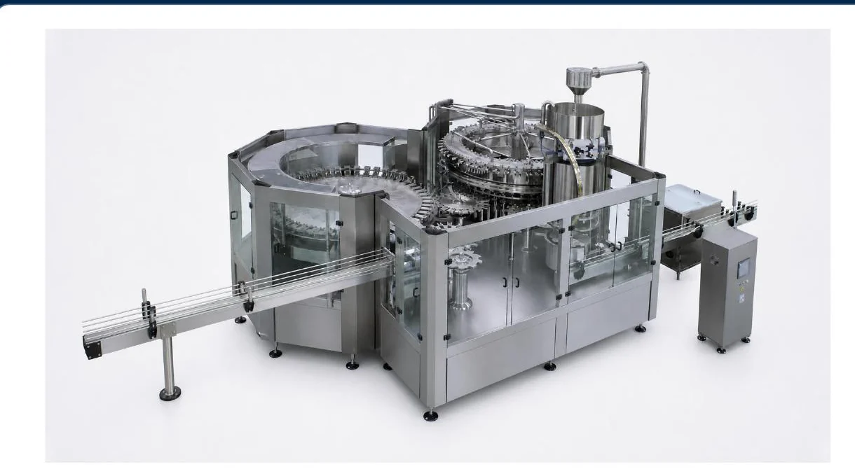 Representative PET carbonated-drink rinsing, filling and capping equipment from the Allot Tech catalog