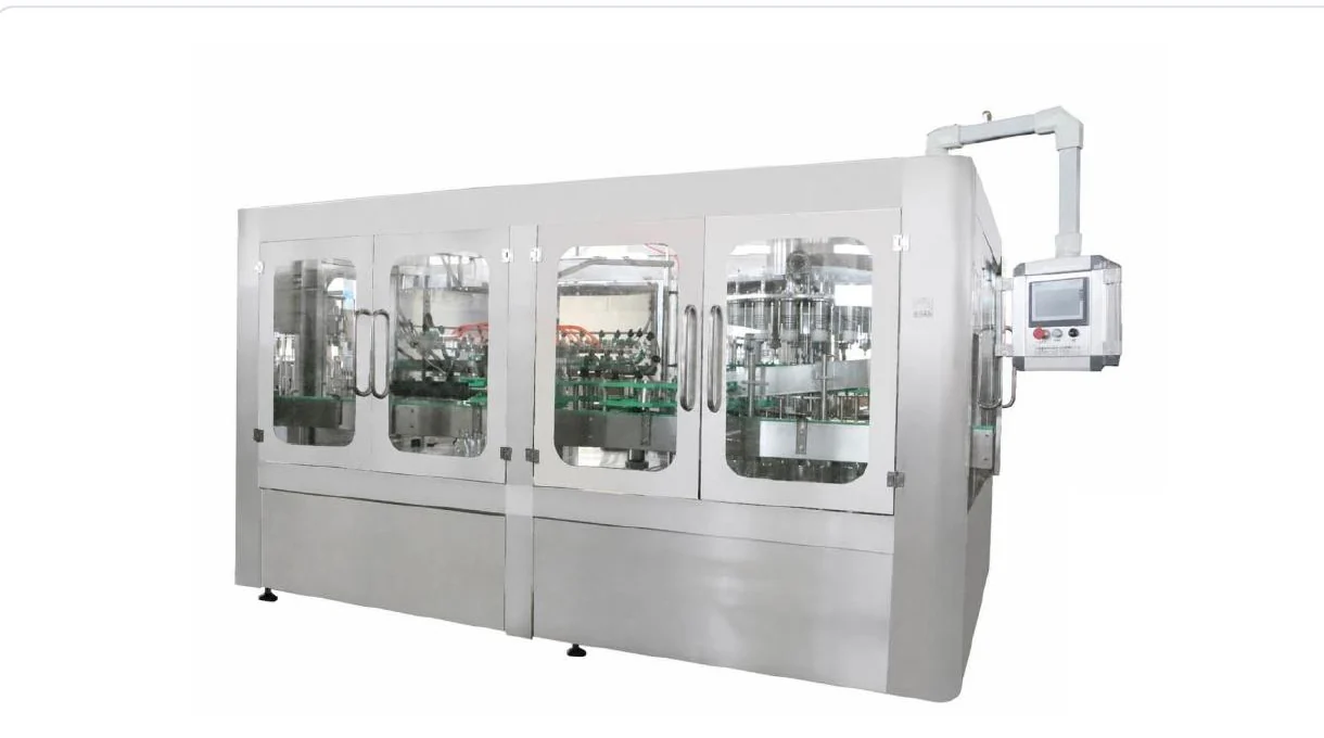 Representative glass-bottle juice filling and capping equipment from the Allot Tech catalog