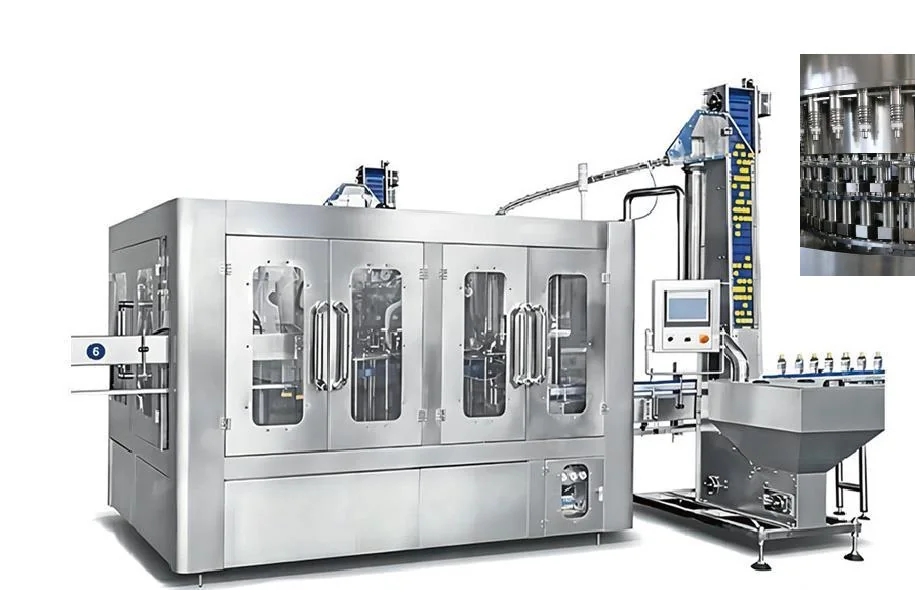 Representative PET water rinsing, filling and capping equipment from the Allot Tech catalog