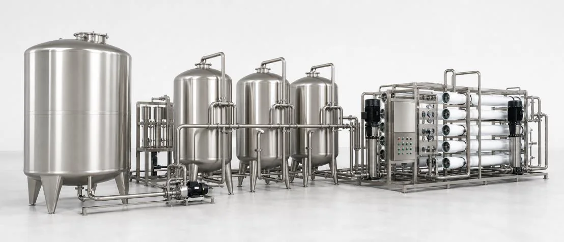 Representative water treatment vessels, filters and reverse osmosis equipment from the Allot Tech catalog